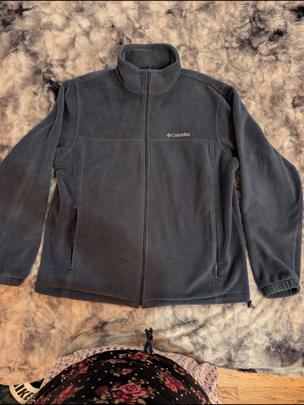 Columbia Men’s Full-Zip Fleece Jacket in Navy Blue